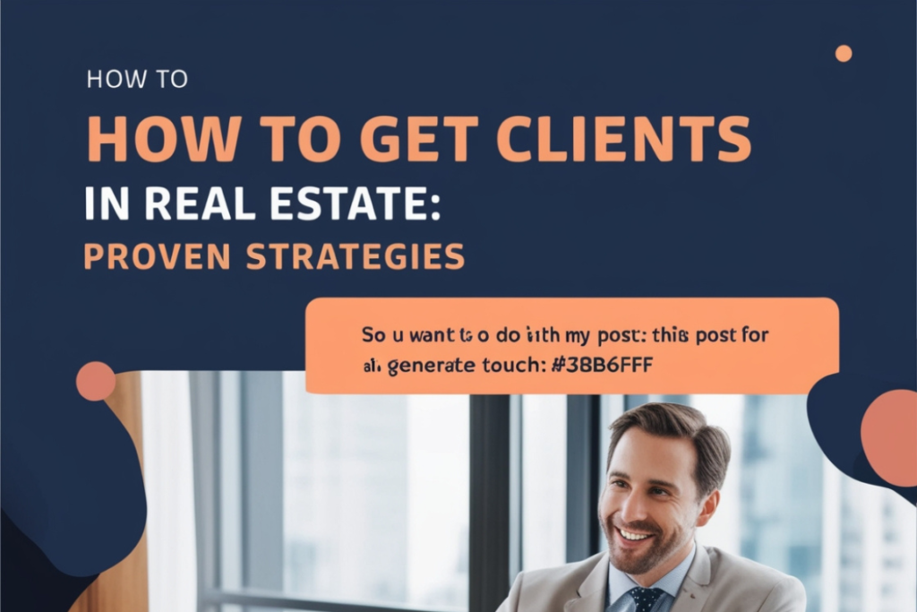 How To Get Clients in Real Estate